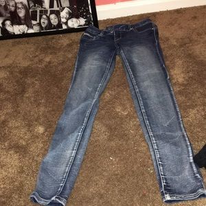 Double-button jeans